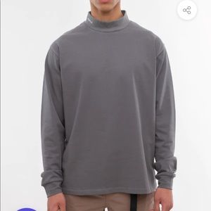 Esntls essentials MOCK NECK LONG SLEEVE gravel shirt